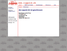 Tablet Screenshot of lippold.ch
